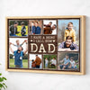 I Have A Hero Call Him Dad Custom Photo Canvas Father And Son Personalized Wall Art Father’s Day Gift For - Natural