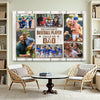 My Favorite Baseball Player Calls Me Dad Canvas Print Wall Art Personalized Custom Photo Father’s Day Gift For Daddy