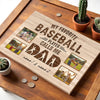 My Favorite Baseball Player Calls Me Dad - Custom Photo Canvas Gift