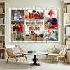 My Favorite Baseball Player Calls Me Mom Canvas Print Wall Art Personalized Custom Photo Mother’s Day Gift For Mommy