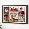 My Favorite Baseball Player Calls Me Mom Canvas Print Wall Art Personalized Custom Photo Mother’s Day Gift For Mommy