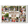 My Favorite Basketball Player Calls Me Dad Canvas Print Wall Art Personalized Custom Photo Father’s Day Gift For Daddy