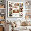Personalized My Favorite Fishing Buddy Calls Me Dad Canvas Custom Photo Wall Art Gift for Father’s Day