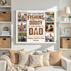 Personalized My Favorite Fishing Buddy Calls Me Dad Canvas Custom Photo Wall Art Gift for Father’s Day