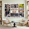 My Favorite Football Player Calls Me Dad Canvas Print Wall Art Personalized Custom Photo Father’s Day Gift For Daddy