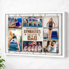 My Favorite Gymnastics Calls Me Dad Canvas Print Wall Art Personalized Custom Photo Father’s Day Gift For Daddy - White