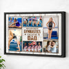 My Favorite Gymnastics Calls Me Dad Canvas Print Wall Art Personalized Custom Photo Father’s Day Gift For Daddy - Black