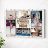 My Favorite Gymnastics Calls Me Mom Canvas Print Wall Art Personalized Custom Photo Mother’s Day Gift For Mommy