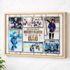 My Favorite Hockey Player Calls Me Dad Canvas Print Wall Art Personalized Custom Photo Father’s Day Gift For Daddy