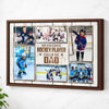 My Favorite Hockey Player Calls Me Dad Canvas Print Wall Art Personalized Custom Photo Father’s Day Gift For Daddy
