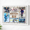 My Favorite Hockey Player Calls Me Dad Canvas Print Wall Art Personalized Custom Photo Father’s Day Gift For Daddy