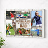 My Favorite Pickleball Player Calls Me Dad Canvas Print Wall Art Personalized Custom Photo Father’s Day Gift For Daddy