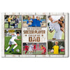 My Favorite Soccer Player Calls Me Dad Canvas Print Wall Art Personalized Custom Photo Father’s Day Gift For Daddy