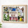 My Favorite Soccer Player Calls Me Dad Canvas Print Wall Art Personalized Custom Photo Father’s Day Gift For Daddy