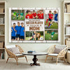 My Favorite Soccer Player Calls Me Mom Canvas Print Wall Art Personalized Custom Photo Mother’s Day Gift For Mommy