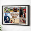 My Favorite Softball Player Calls Me Dad Canvas Print Wall Art Personalized Custom Photo Father’s Day Gift For Daddy