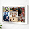 My Favorite Softball Player Calls Me Dad Canvas Print Wall Art Personalized Custom Photo Father’s Day Gift For Daddy