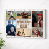 My Favorite Softball Player Calls Me Dad Canvas Print Wall Art Personalized Custom Photo Father’s Day Gift For Daddy