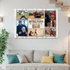My Favorite Softball Player Calls Me Dad Canvas Print Wall Art Personalized Custom Photo Father’s Day Gift For Daddy