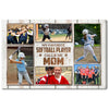 My Favorite Softball Player Calls Me Mom Canvas Print Wall Art Personalized Custom Photo Mother’s Day Gift For Mommy