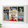 My Favorite Softball Player Calls Me Mom Canvas Print Wall Art Personalized Custom Photo Mother’s Day Gift For Mommy
