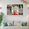 My Favorite Softball Player Calls Me Mom Canvas Print Wall Art Personalized Custom Photo Mother’s Day Gift For Mommy