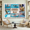 My Favorite Swimmer Calls Me Dad Canvas Print Wall Art Personalized Custom Photo Father’s Day Gift For Daddy