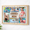 My Favorite Swimmer Calls Me Mom Canvas Print Wall Art Personalized Custom Photo Mother’s Day Gift For Mommy - Natural