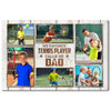 My Favorite Tennis Player Calls Me Dad Canvas Print Wall Art Personalized Custom Photo Father’s Day Gift For Daddy