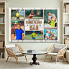 My Favorite Tennis Player Calls Me Dad Canvas Print Wall Art Personalized Custom Photo Father’s Day Gift For Daddy