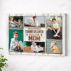 My Favorite Tennis Player Calls Me Mom Canvas Print Wall Art Personalized Custom Photo Mother’s Day Gift For Mommy