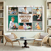 My Favorite Tennis Player Calls Me Mom Canvas Print Wall Art Personalized Custom Photo Mother’s Day Gift For Mommy