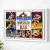 My Favorite Wrestler Calls Me Dad Canvas Print Wall Art Personalized Custom Photo Father’s Day Gift For Daddy - White