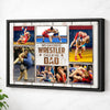 My Favorite Wrestler Calls Me Dad Canvas Print Wall Art Personalized Custom Photo Father’s Day Gift For Daddy - Black