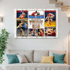 My Favorite Wrestler Calls Me Dad Canvas Print Wall Art Personalized Custom Photo Father’s Day Gift For Daddy