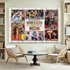 My Favorite Wrestler Calls Me Mom Canvas Print Wall Art Personalized Custom Photo Mother’s Day Gift For Mommy