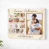 Personalized 1st Birthday Canvas Prints - First Gift - Custom Baby Photo My Year - No Frame / 14x11