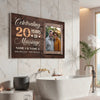 Personalized 20th Anniversary Canvas - Wedding Gift with Custom Photo Wall Art