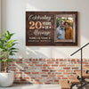 Personalized 20th Anniversary Canvas - Wedding Gift with Custom Photo Wall Art