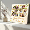 Personalized 20th Birthday Canvas Prints - Celebration Gift - Custom Photo Happy