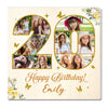 Personalized 20th Birthday Canvas Prints - Celebration Gift - Custom Photo Happy - 12x12