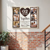 Personalized 2nd Years Together Canvas Wall Art Wedding Anniversary Custom Photo Gift Celebrating Husband And Wife