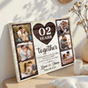 Personalized 2nd Years Together Canvas Wall Art Wedding Anniversary Custom Photo Gift Celebrating Husband And Wife