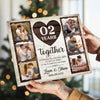 Personalized 2nd Years Together Canvas Wall Art Wedding Anniversary Custom Photo Gift Celebrating Husband And Wife