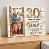 Personalized 30 Years Together Grow Old Along With Me Canvas Wall Art Custom Photo Timeless Love Keepsake