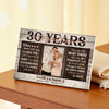Personalized 30th Anniversary Canvas - Custom Couple Wall Art Gift