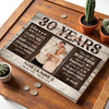 Personalized 30th Anniversary Canvas - Custom Couple Wall Art Gift