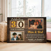 Personalized 30th Wedding Anniversary Canvas - Custom Wall Art Celebrating 30 Years of Marriage