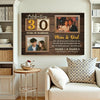 Personalized 30th Wedding Anniversary Canvas - Custom Wall Art Celebrating 30 Years of Marriage