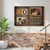 Personalized 30th Wedding Anniversary Canvas - Custom Wall Art Celebrating 30 Years of Marriage
